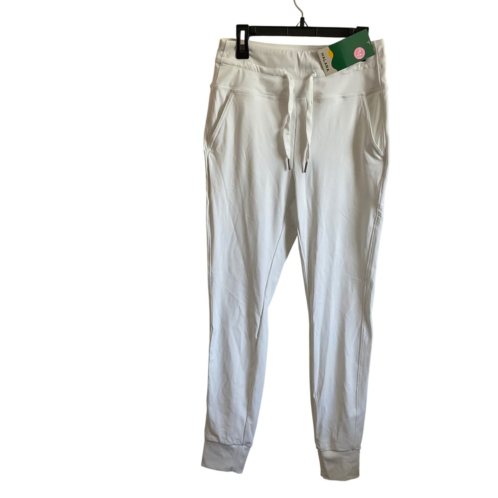 Halara Full Length White Athleisure Jogger Pants - Small Petite - NEW
